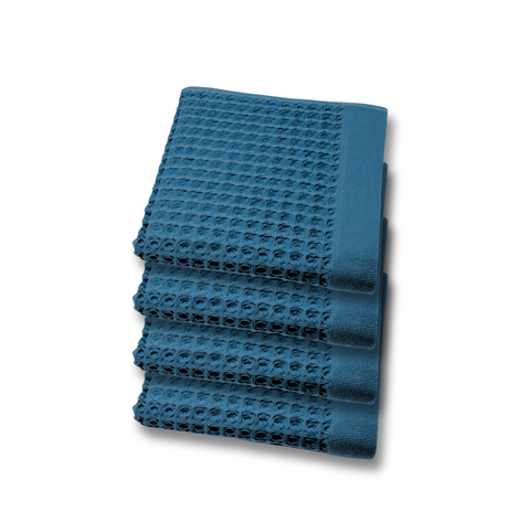 4x Face Towels (Navy Blue)